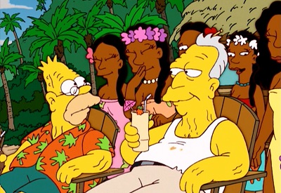 Simpsons Grandpa South Seas Christmas 